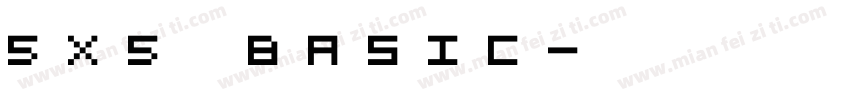 5X5 Basic字体转换